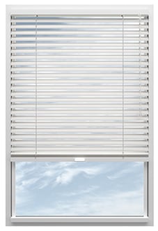 Purity, Brushed Silver - Stick Fit Venetian Blind